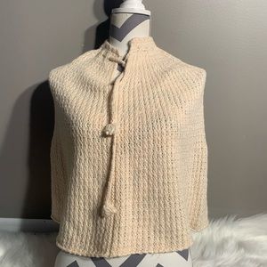 At Studio Size S/M Bolero Wool/silk Length 21”